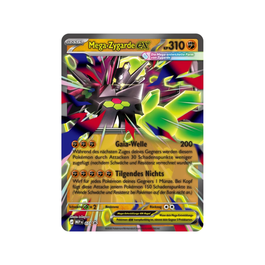 Pokemon Optimale Ordnung ME03 - Mega Zygarde ex Premium-Kollektion (deutsch)