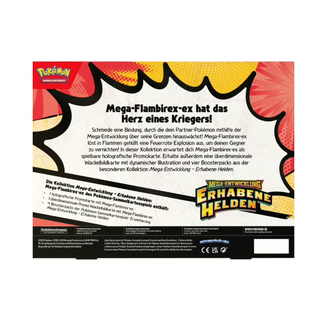 Pokemon Me2.5 Mega Entwicklung Erhabene Helden – Mega Flambirex ex Kollektion (deutsch) *Vorbestellung