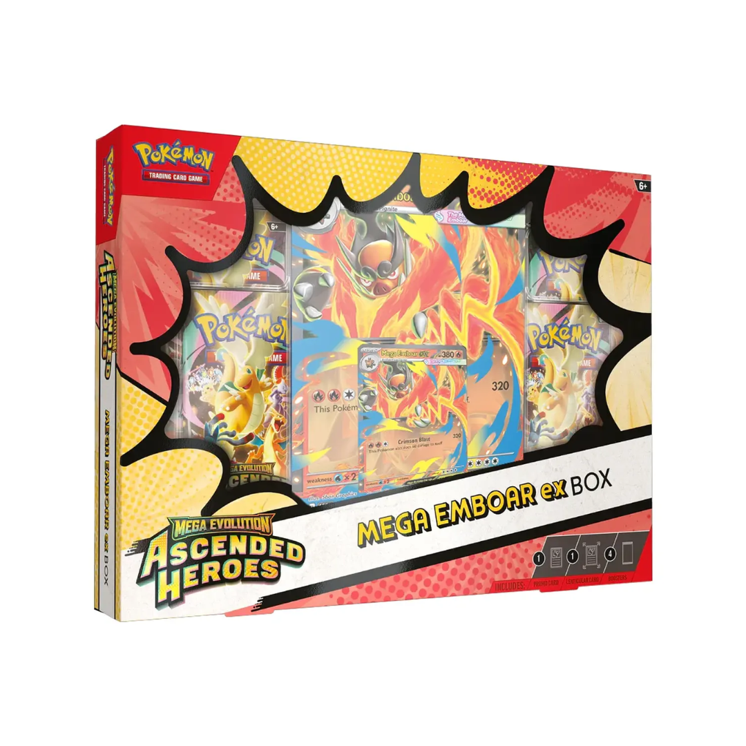 Pokemon TCG: Mega Evolution – Ascended Heroes – Mega Emboar ex Box (englisch) *Vorbestellung