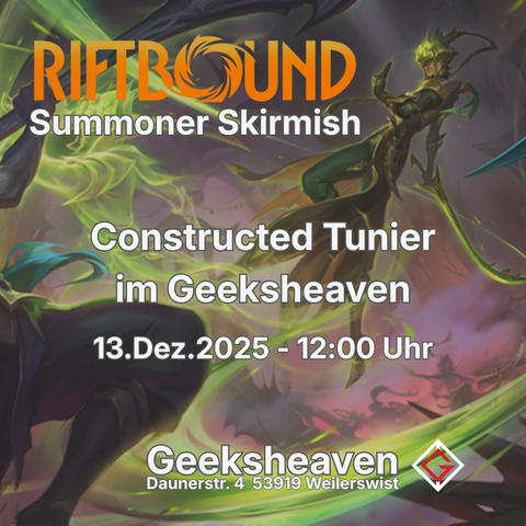 Riftbound Turnier – Summoner Skirmish  Samstag- 13.12.2025 | 12:00 Uhr | GeeksHeaven