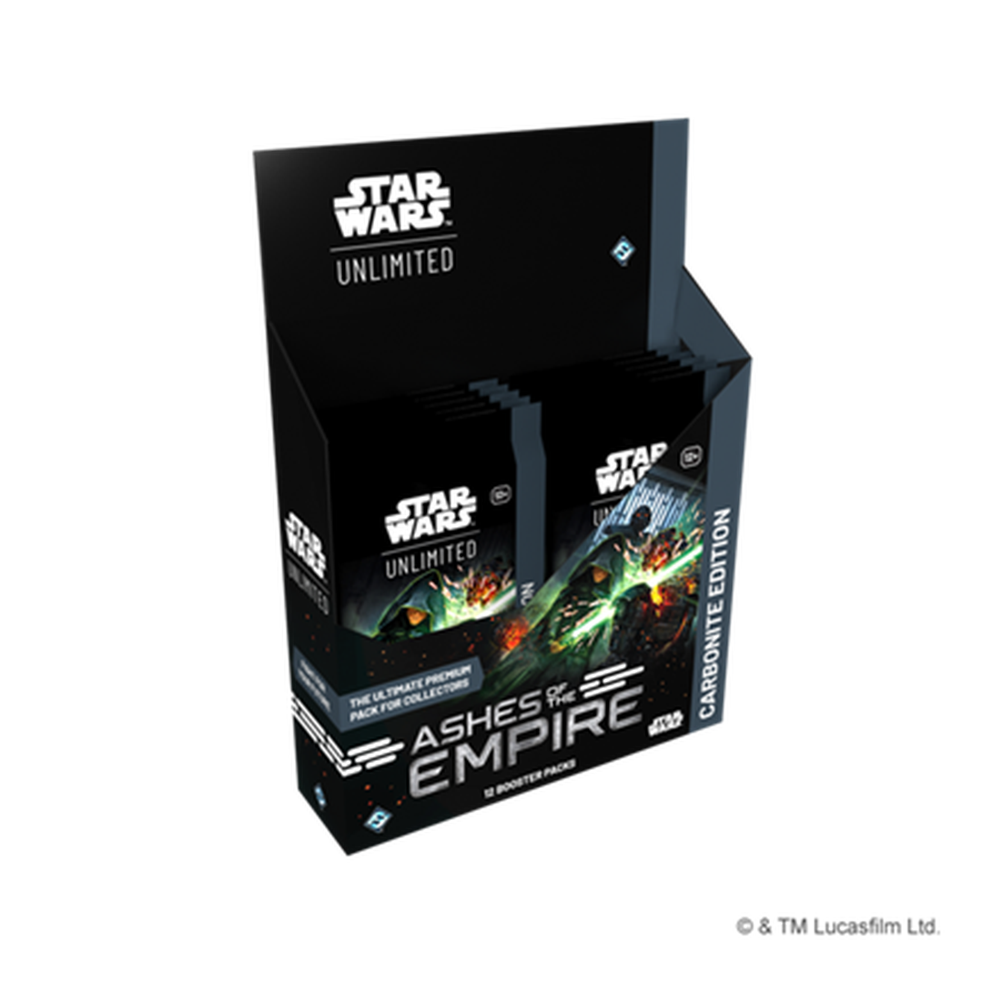 Star Wars: Unlimited – Ashes of the Empire: Carbonite Edition Booster Display (12 Premium-Booster) (englisch) *Vorbestellung