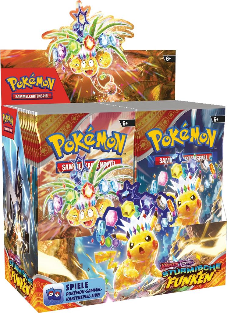 Pokemon - Karmesin & Purpur Stürmische Funken KP08 36 Booster Display (deutsch)