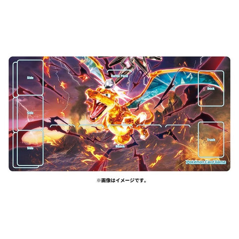 Pokemon Center Original Card Game Tera Crystal Charizard Playmat / Spielmatte