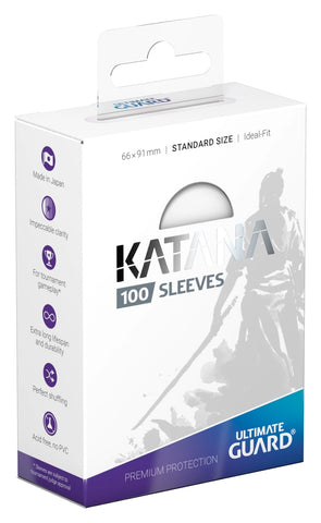 Ultimate Guard Katana Sleeves – 100 Kartenhüllen (Standard Size) - White