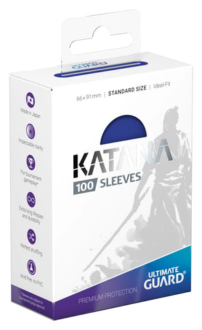 Ultimate Guard Katana Sleeves – 100 Kartenhüllen (Standard Size) - Blue