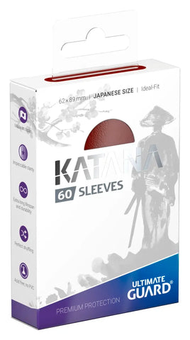 Ultimate Guard Katana Sleeves – 60 Kartenhüllen (Japanese Size) - Red