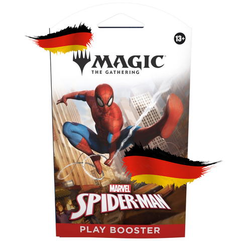 Magic The Gathering – Marvel: Spider-Man Sleeved Play Booster (Deutsch, Einzelbooster)