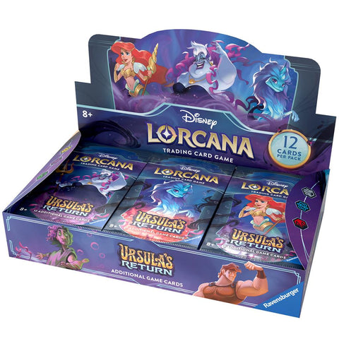 Disney Lorcana Sammelkartenspiel Ursula's Return Display 24 Booster (englisch) *(Vorbestellung - Voraussichtlicher Versand: 31.05.2024)