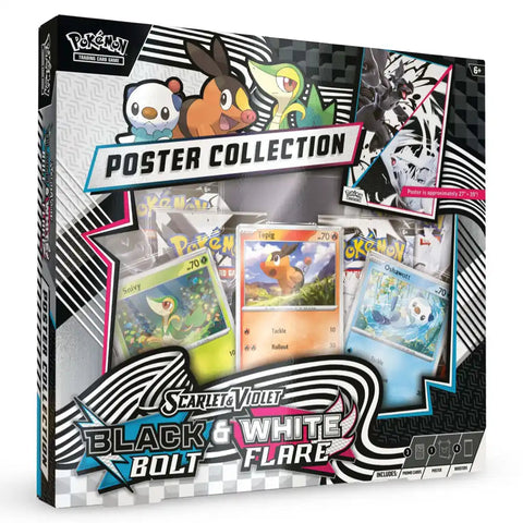 Pokemon – Scarlet & Violet SV10.5: Black Bolt & White Flare Poster-Collection (Englisch)