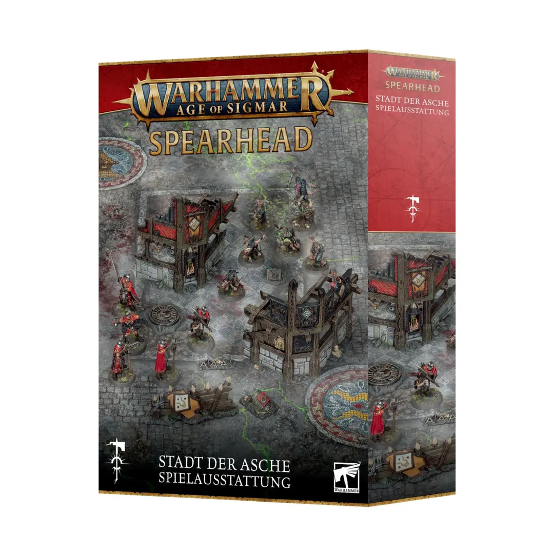 Warhammer Age of Sigmar Spearhead – Stadt der Asche Spielausstattung (deutsch)