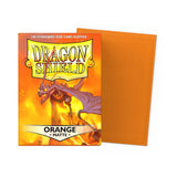 Dragon Shield - 100 Standard Size Card Sleeves - Orange Matte