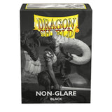 Dragon Shield - 100 Standard Size Card Sleeves - Black Non-Glare