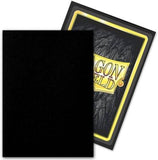 Dragon Shield - 100 Standard Size Card Outer Sleeves - Black Matte
