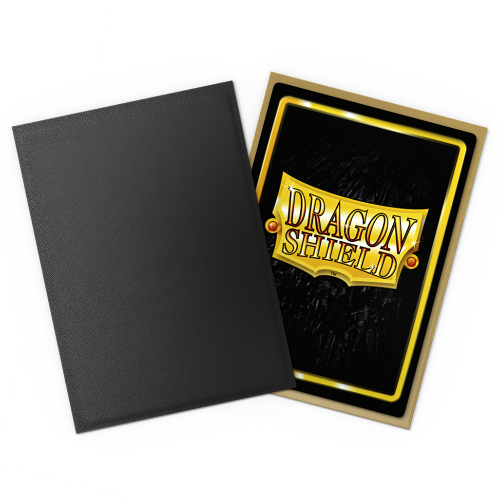 Dragon Shield Matte Dual Black & Gold Standard Size Sleeves (100 Stück)
