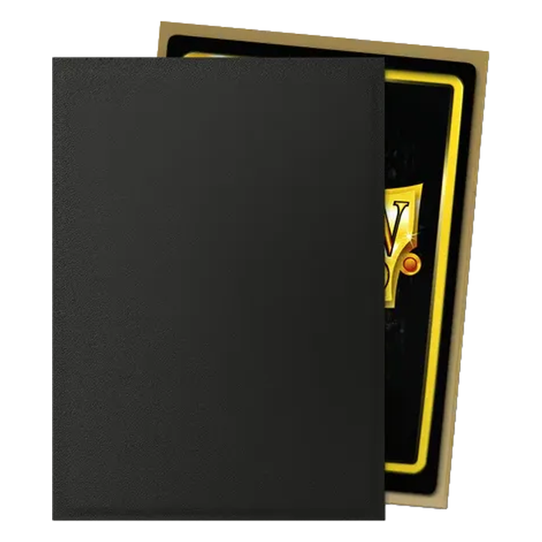Dragon Shield Matte Dual Black & Gold Standard Size Sleeves (100 Stück)