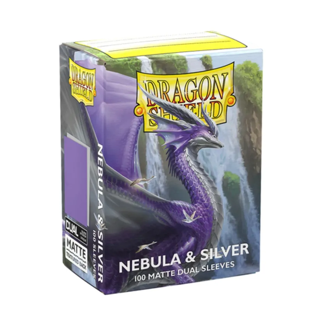 Dragon Shield Matte Dual Nebula & Silver Standard Size Sleeves (100 Stück)