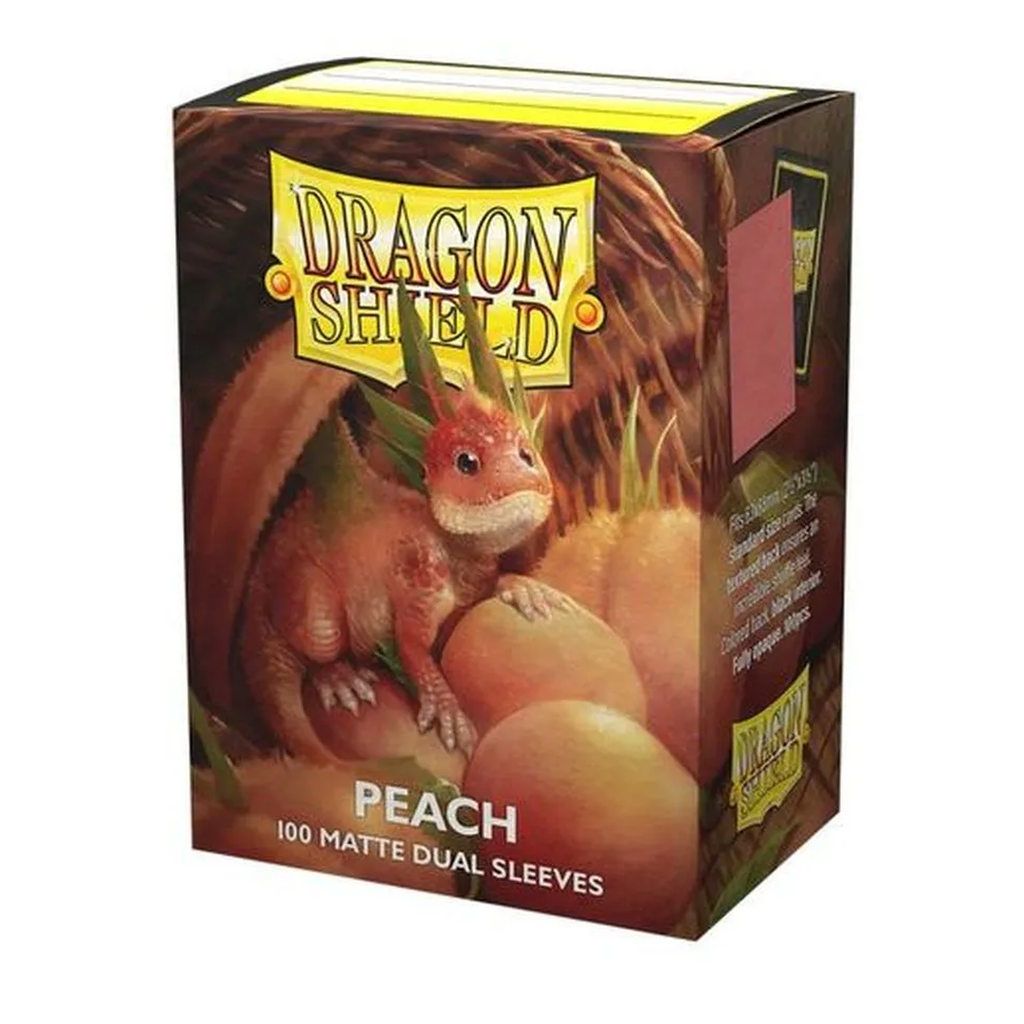 Dragon Shield Matte Dual Peach Standard Size Sleeves (100 Stück)