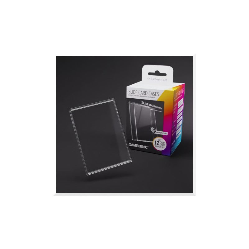 Gamegenic – Slide Card Case (12 Stück) – Hartplastik-Kartenhüllen für Einzelkarten