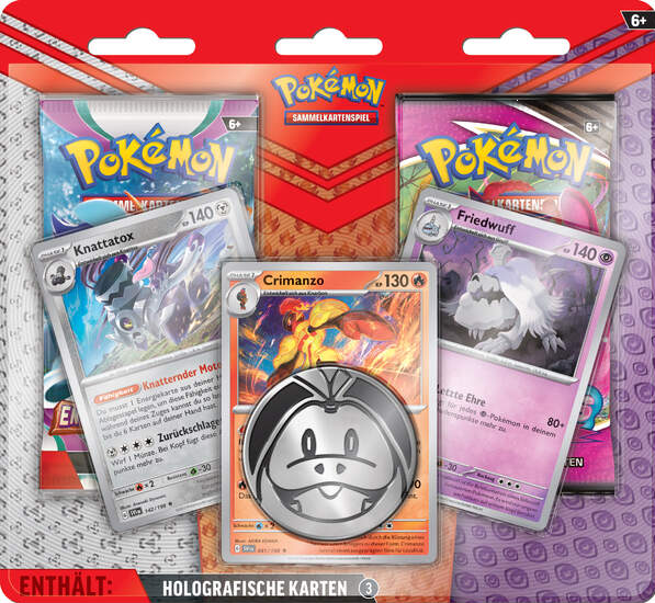 Pokémon Enhanced 2-Pack Blister Knattatox und Crimanzo (deutsch)