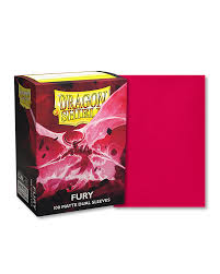 Dragon Shield - 100 Standard Size Card Sleeves - Fury Matte