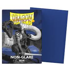 Dragon Shield - 100 Standard Size Card Sleeves - Blue Non-Glare
