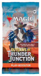 Magic The Gathering – Outlaws von Thunder Junction Sleeved Play Einzelbooster (Deutsch)