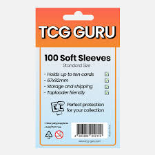 TCG Guru Soft Sleeves – 100 Kartenhüllen für Standardkarten
