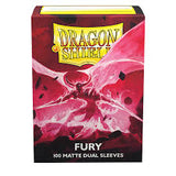 Dragon Shield - 100 Standard Size Card Sleeves - Fury Matte