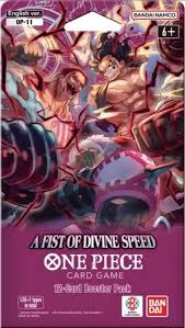 One Piece Card Game – OP11 "A Fist of Divine Speed" Sleeved Booster Pack (Englisch)