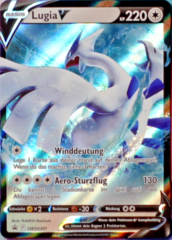 Pokemon Blackstar Promo Lugia V SWSH301 Deutsch