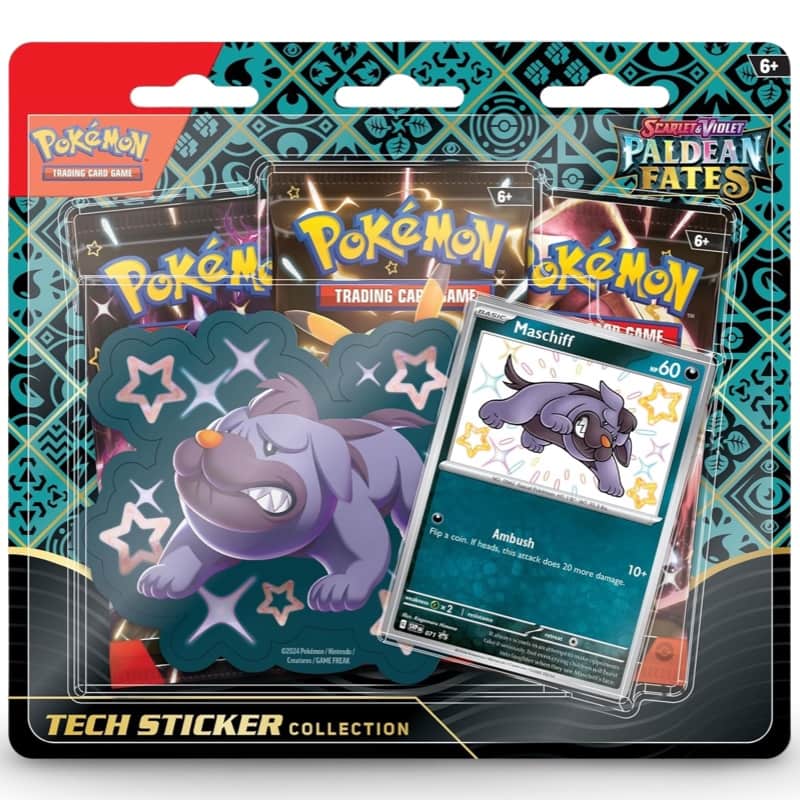 Pokemon – Scarlet & Violet: Paldean Fates Tech-Sticker Collection (Englisch)