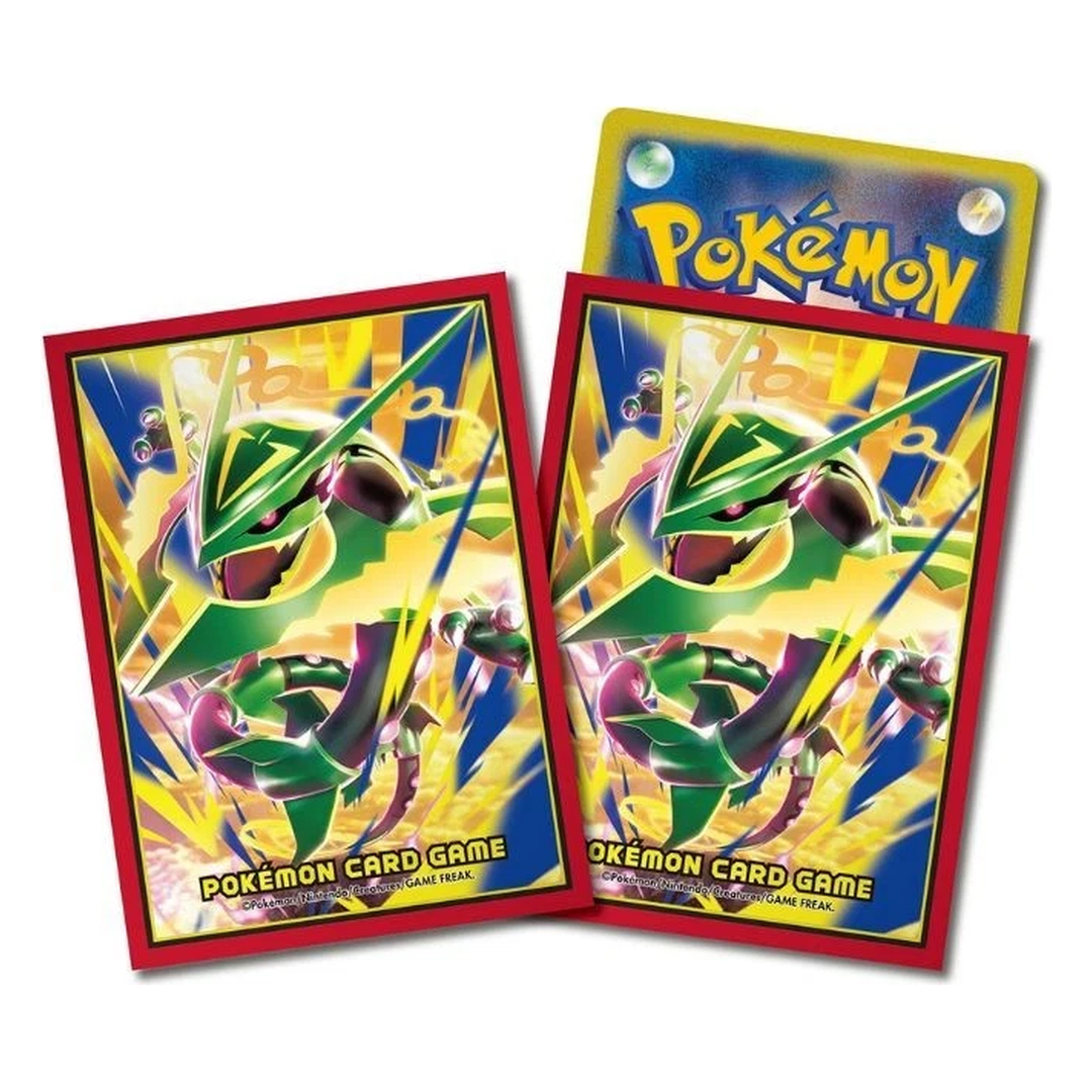 Pokemon Center Deck Shield Mega Rayquaza 64 Sleeves