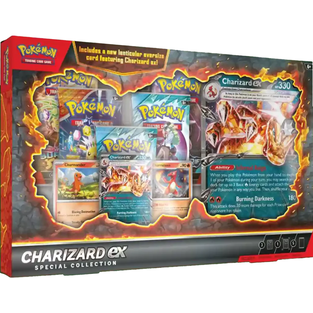Pokemon Charizard EX Special Collection - 3D XXL Karte (Englisch)