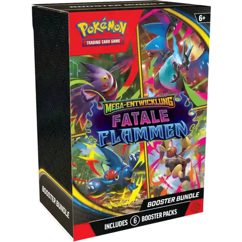 Pokemon ME02 Mega Entwicklung – Fatale Flammen Booster Bundle (Deutsch)