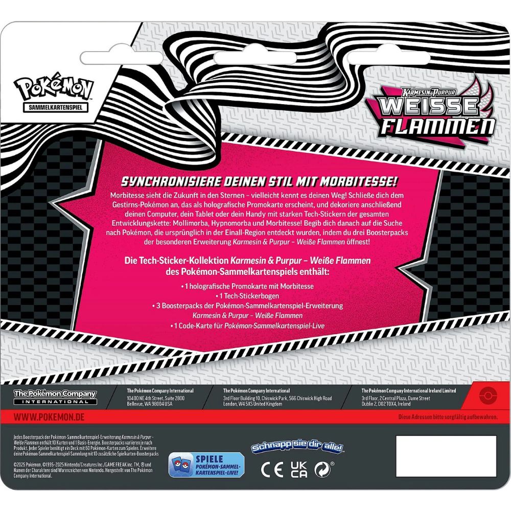 Pokemon Karmesin & Purpur – KP10.5 Weisse Flammen Tech-Sticker-Kollektion (Deutsch)