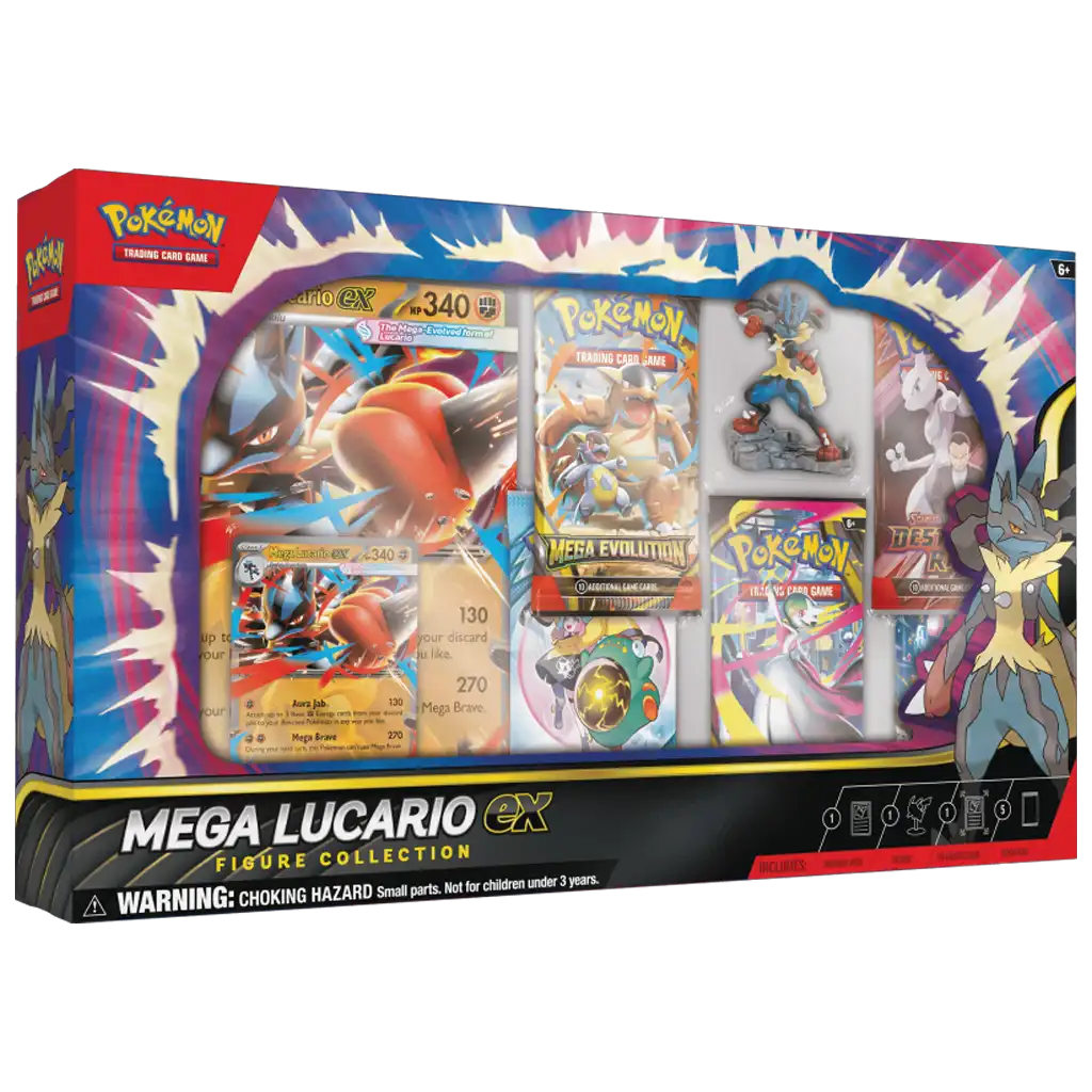 Pokemon Mega Evolution Mega-Lucario-ex Figure-Collection (Englisch)