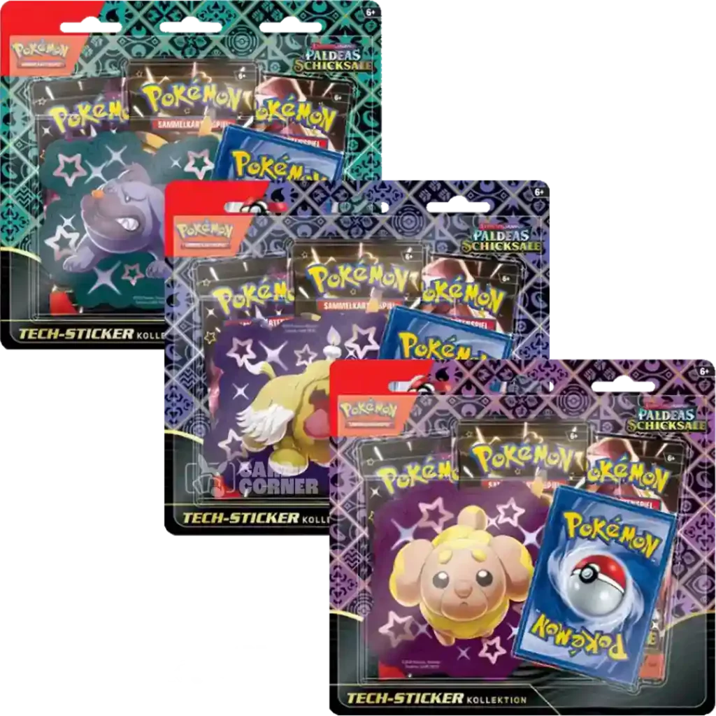 Pokemon Karmesin & Purpur – Paldeas Schicksale: Tech Sticker Kollektion (Deutsch)