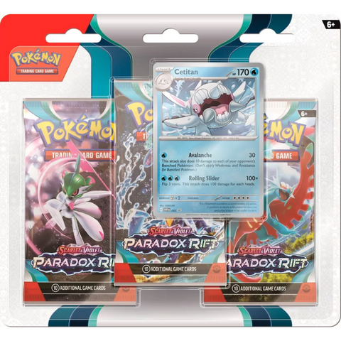 Pokemon Karmesin & Purpur – Paradox Rift 3er Blister (Englisch)
