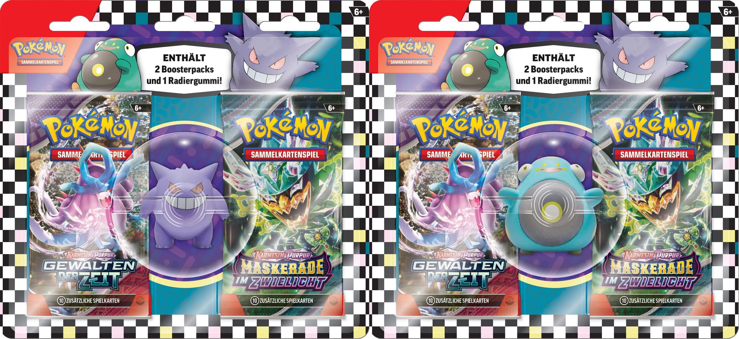 Pokemon Back to School Eraser Blister 2024 – Wampitz oder Gengar (Deutsch)