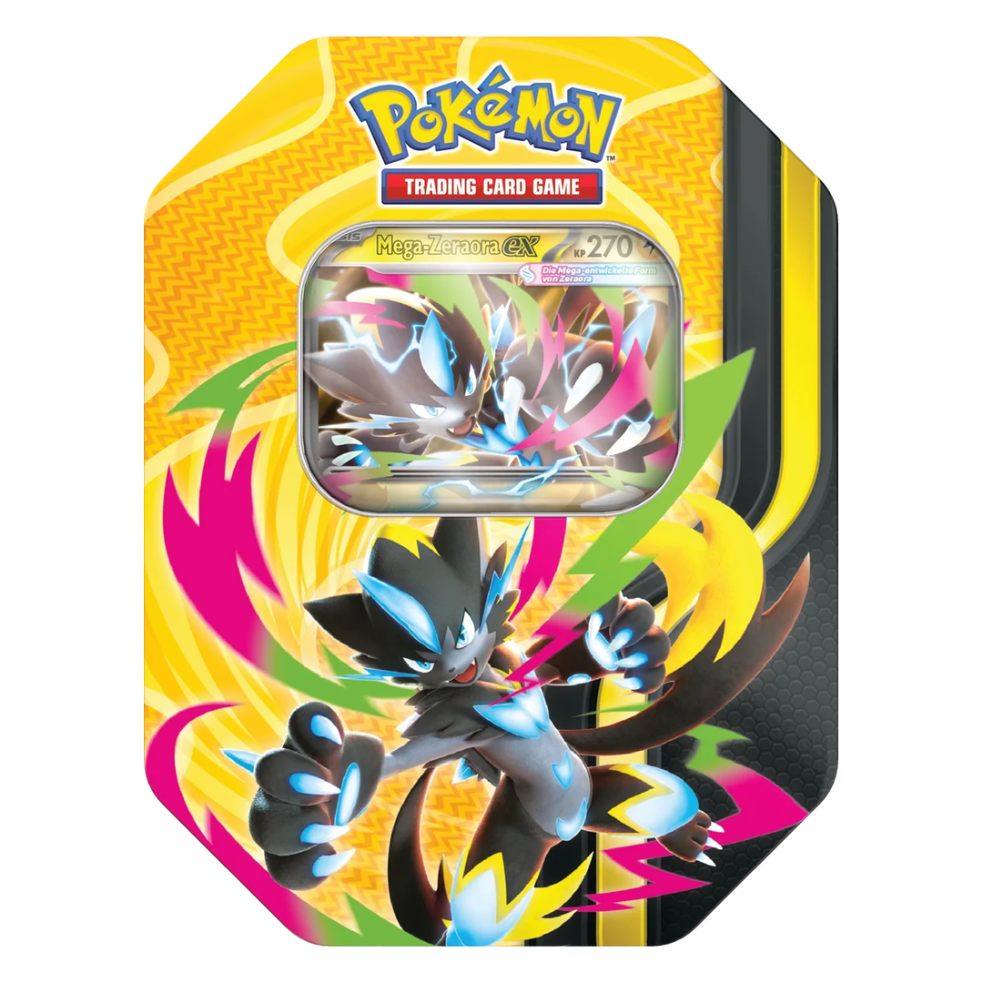 Pokémon Mega Forces Tin 132 – Mega-Zeraora ex (deutsch)