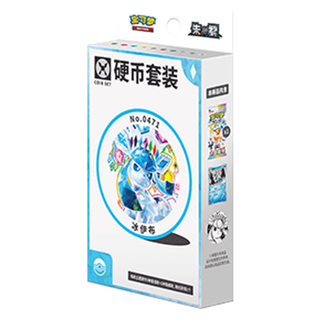 Pokemon TCG Terastal Gathering Coin Set Glaceon Chinesisch
