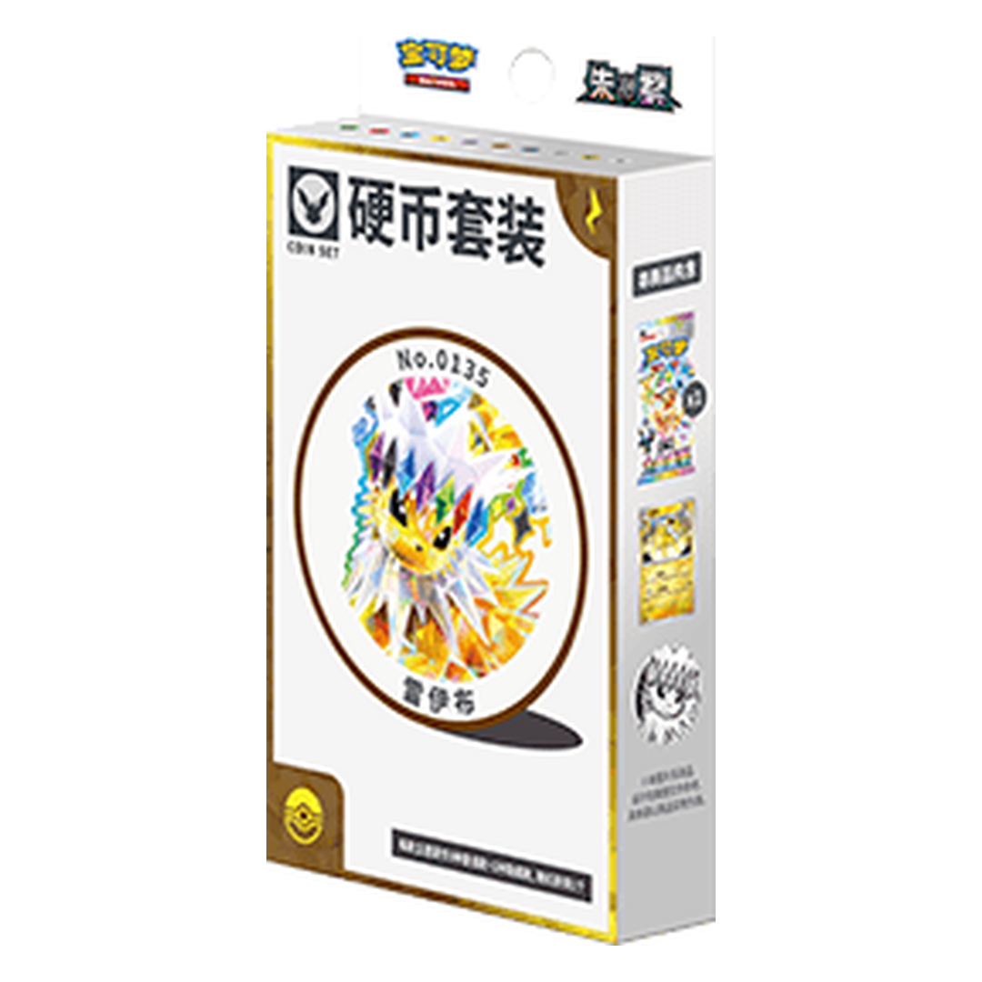 Pokemon TCG Terastal Gathering Coin Set Jolteon Chinesisch