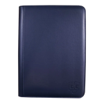 TCG Guru – 9er Pocket Binder Blau - Lederoptik (Ordner mit Reissverschluss)
