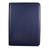 TCG Guru – 9er Pocket Binder Blau - Lederoptik (Ordner mit Reissverschluss)