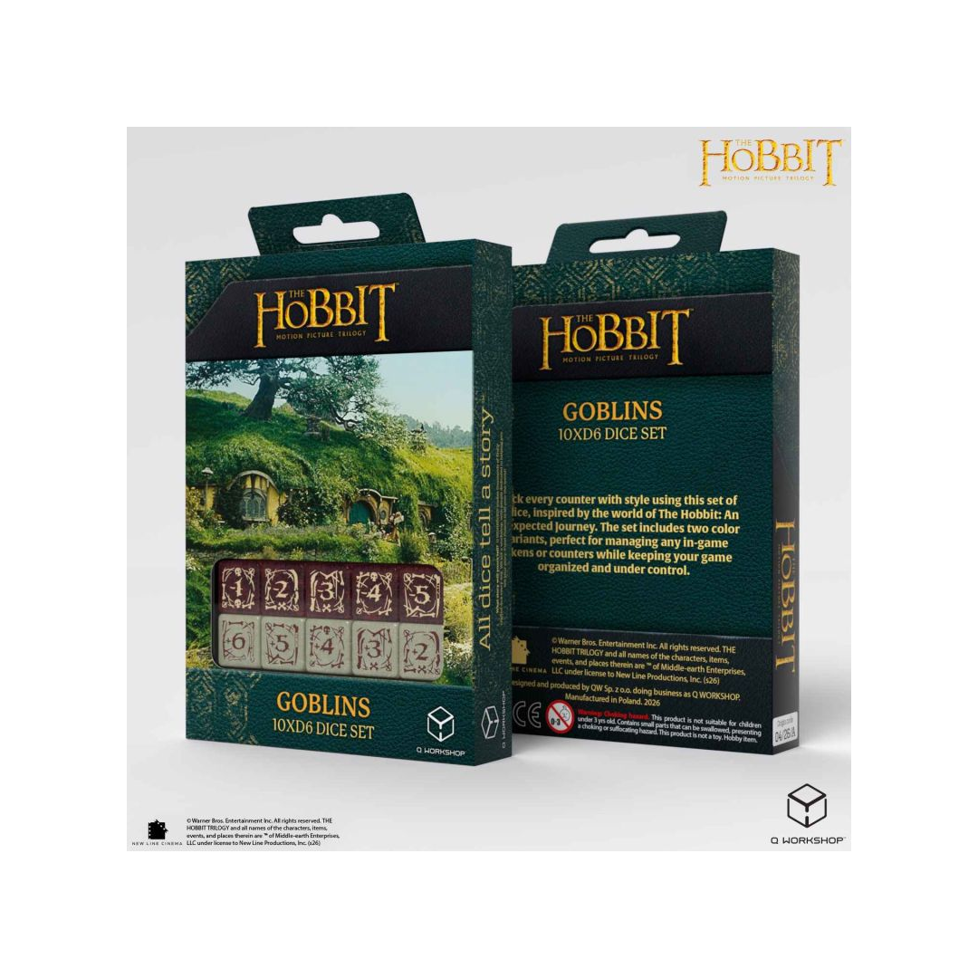Q-Workshop – The Hobbit TCG 10x D6 – Goblins Dice Set