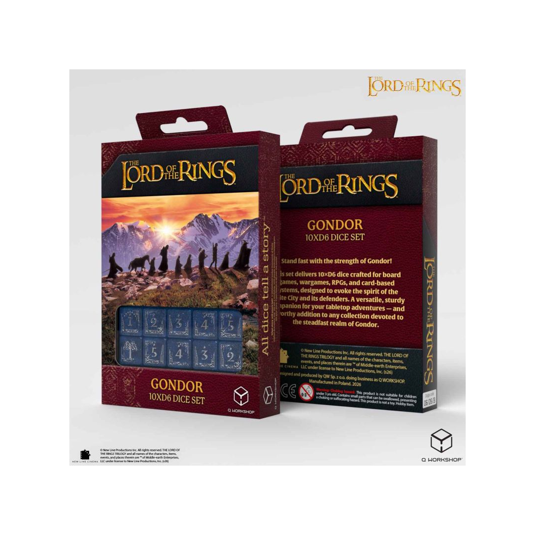 Q-Workshop – The Lord of the Rings: Gondor 10x D6 Dice Set