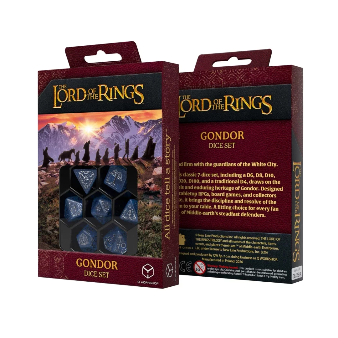 Q-Workshop – The Lord of the Rings: Gondor Dice Set (7 Stück)