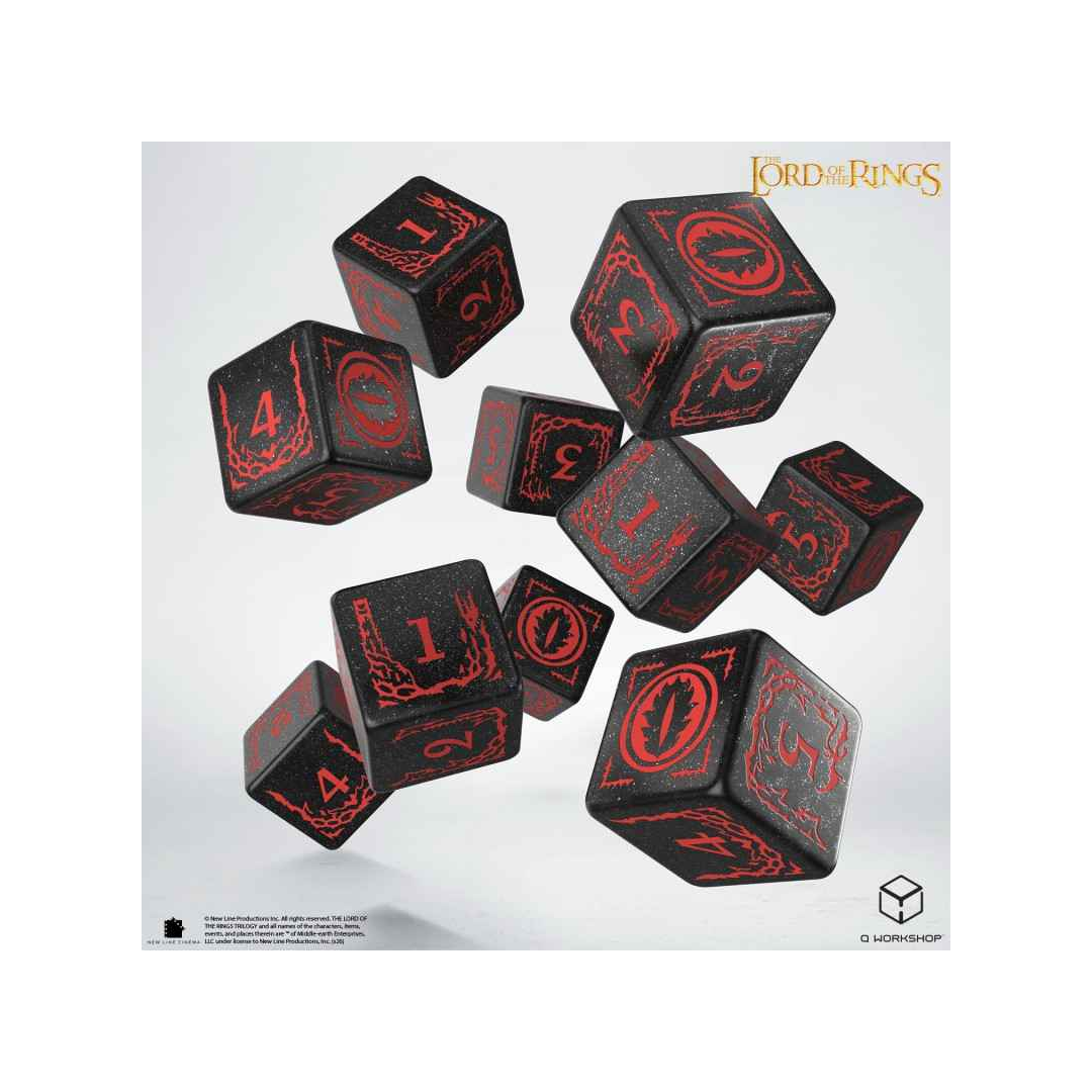 Q-Workshop – The Lord of the Rings: Mordor 10x D6 Dice Set