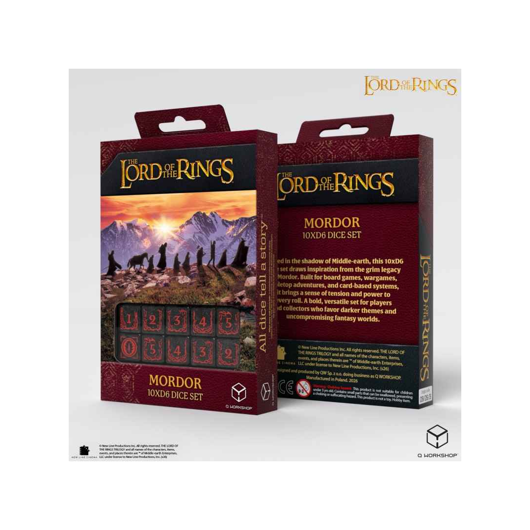 Q-Workshop – The Lord of the Rings: Mordor 10x D6 Dice Set