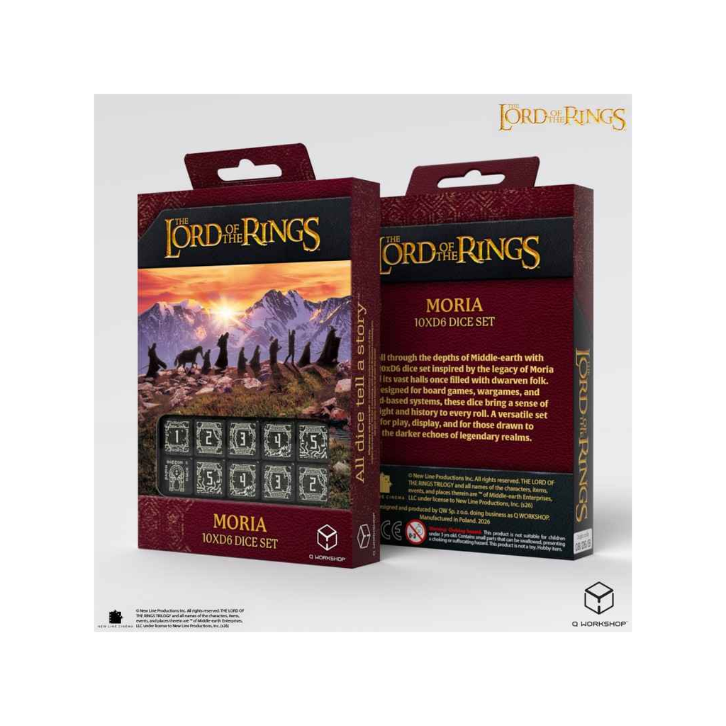 Q-Workshop – The Lord of the Rings: Moria 10x D6 Dice Set